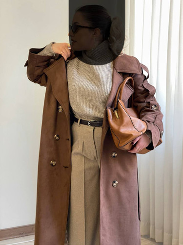 ترنچ کت جیر بلند Miel